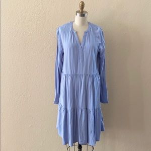 Long sleeve sky blue dress